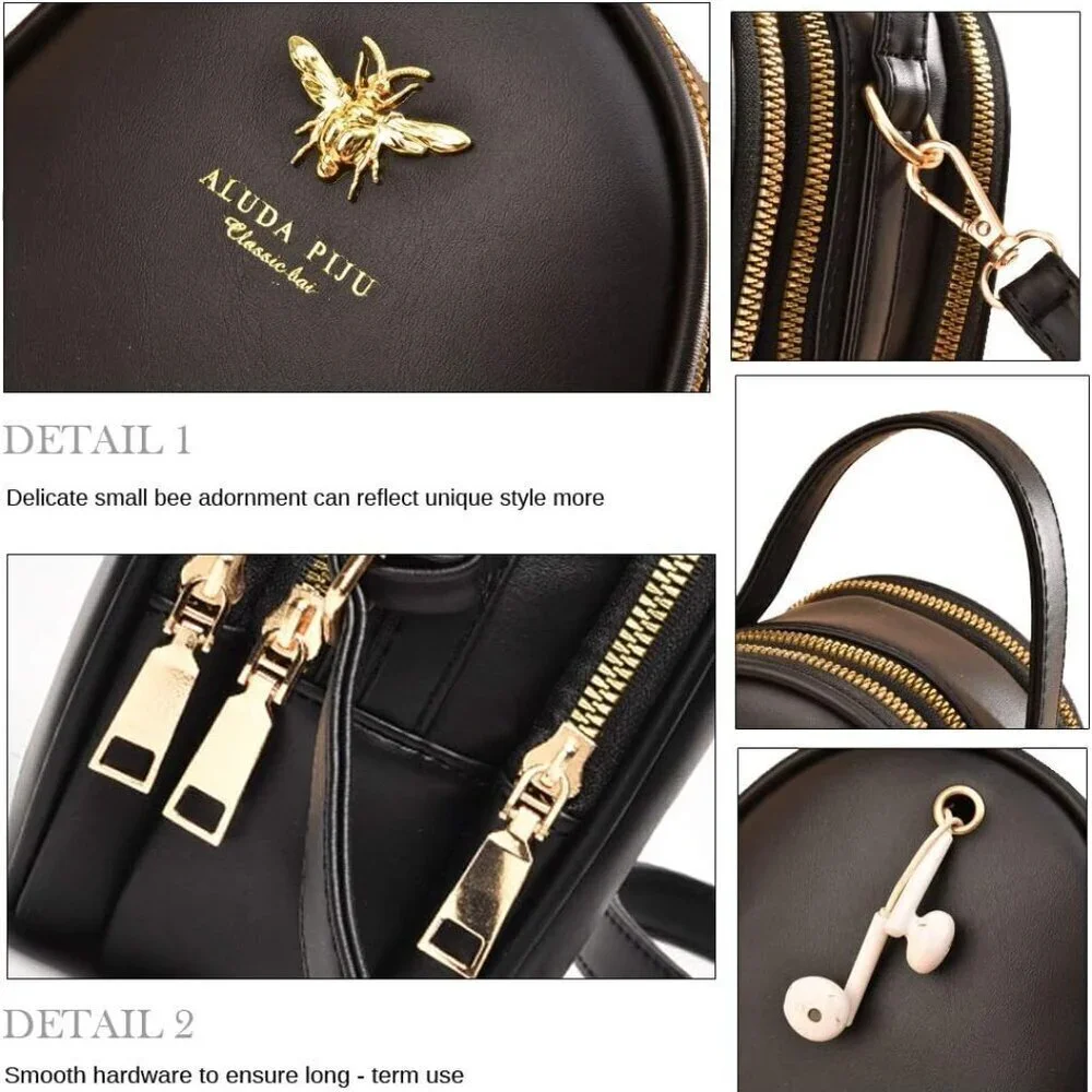 Small Crossbody Bag Faux Leather Women Shoulder Purse Handbag Wallet